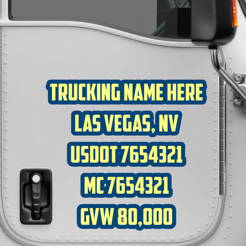 create and design your own truck door usdot truck door decal lettering