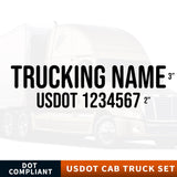 trucking usdot decal sticker